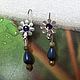 Винтаж: Серьги с жемчужными каплями. Серьги винтажные. Vintage&Shine. Интернет-магазин Ярмарка Мастеров.  Фото №2