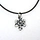 Pendant amulet `Knot good luck, love and prosperity` silver to buy to give a girl, guy, man, woman, new year, birthday, February 23. March 8, Valentine's day -14 Feb
