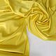 Жёлтый атласный шелк с эластаном, итальянский. Ткани. Tessitore - ткани для жизни. Ярмарка Мастеров.  Фото №5