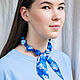 Текстильные бусы "Шторм 2". Бусы. Gnedaya_Store. Ярмарка Мастеров.  Фото №5