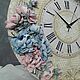 Wall clock sculpture painting peonies 'Margarita'. Watch. bakieva. Online shopping on My Livemaster.  Фото №2