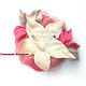 FABRIC FLOWERS. Chiffon rose. ' Coral'. Brooches. fioridellavita. My Livemaster. Фото №6