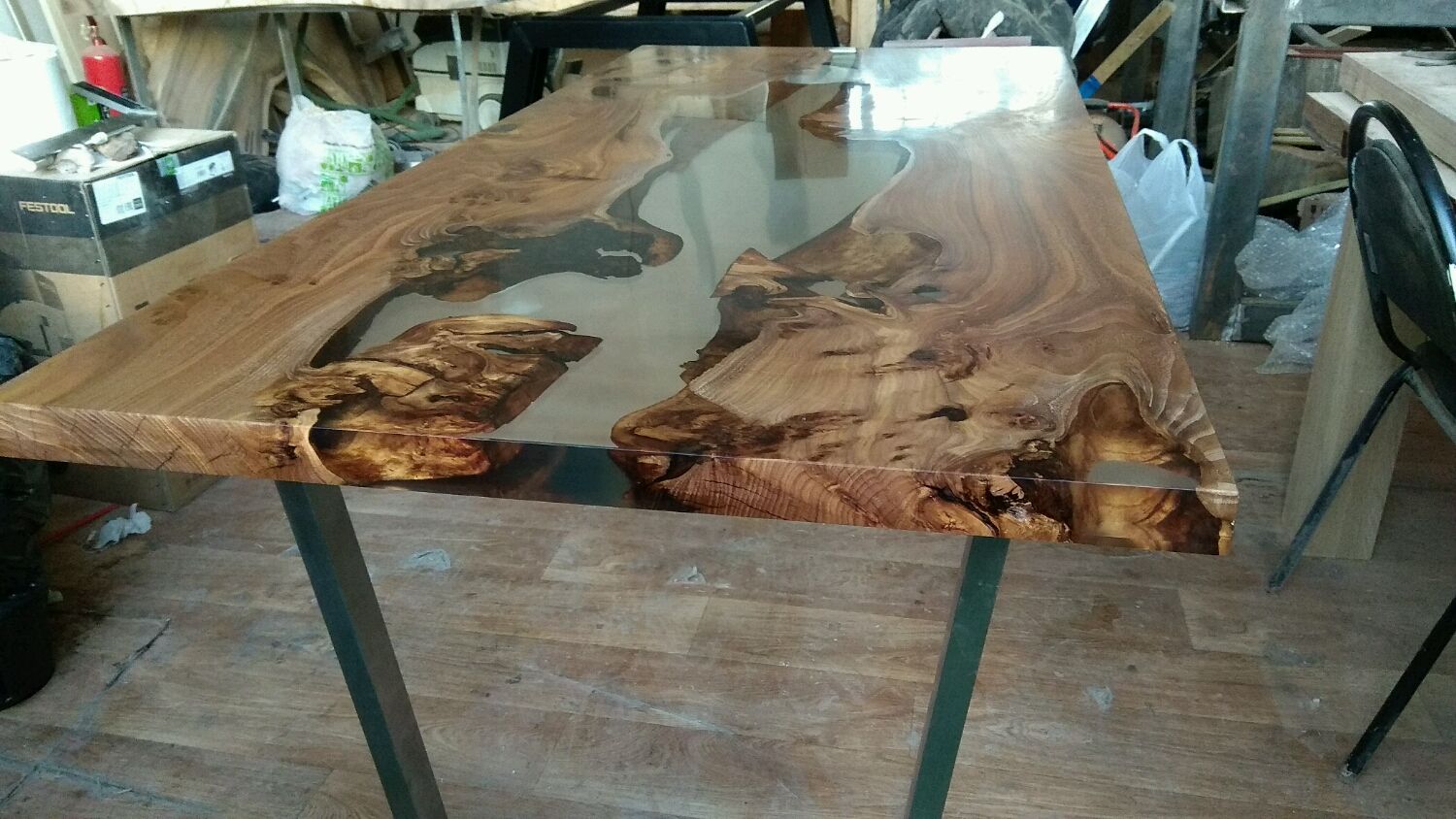 стол из двух слэбов