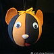 Handmade New Year's ball "Tiger Cub", Christmas decorations, Moscow,  Фото №1