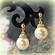 Earrings 'Pearls', Earrings, Stupino,  Фото №1