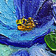 Картина маки синие "Лепестки неба" цветы. Картины. Арт-терапия Ирины Чуриной (irina-churina). Ярмарка Мастеров.  Фото №6