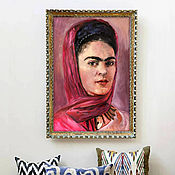 Картины и панно handmade. Livemaster - original item Frida Kahlo oil portrait, oil painting on canvas 40h60cm. Handmade.