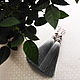 Серьги кисти "Lux Light Grey" шелк, сваровски. Серьги-кисти. Декор Студия НБ. Ярмарка Мастеров.  Фото №6