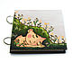 Copy of Sketchbook wood cover 16x16sm "The evening of August", Notebooks, Moscow,  Фото №1