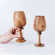Order Set of wooden wine glasses made of Siberian Elm wood (2pcs) GN1. ART OF SIBERIA. Livemaster. . Wine Glasses Фото №3