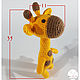 Игрушки: Вязанный жираф. Мягкие игрушки. NinaKnittedStore. Ярмарка Мастеров.  Фото №5
