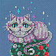 Cheshire cat (embroidered picture). Pictures. The Crosstitch House. Online shopping on My Livemaster.  Фото №2