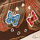 Order Cosmetic bag 'Butterflies' housekeeper. Naughty FancyWork (applique4you). Livemaster. . Beauticians Фото №3