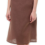 Одежда handmade. Livemaster - original item Skirt 100% linen. Handmade.