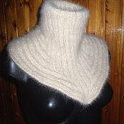 Аксессуары handmade. Livemaster - original item Women`s knitted dickey Nicole. Handmade.