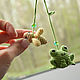 Car souvenirs frog suspension in the car on the mirror. Car souvenirs. crochetsofttoys. Online shopping on My Livemaster.  Фото №2