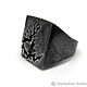 Заказать Кольцо из серебра Falkirk WHR39-48. Blacksilver. Ярмарка Мастеров. . Кольца Фото №3