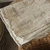 Русский стиль handmade. Livemaster - original item Organic Linen Towel Clover Towel made of flax. Handmade.