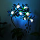 Flower-lamp 'azure Orchid'. Nightlights. Elena Krasilnikova. Online shopping on My Livemaster.  Фото №2
