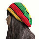 Order Hats: beret Rasta-man. avokado. Livemaster. . Caps Фото №3