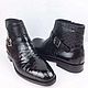 Order Alligator leather boots, LUX class, black color. SHOES&BAGS. Livemaster. . Boots Фото №3