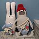 2 PCs. Arctic hare sailor 45 cm. Tilda Toys. MaisonMarine. My Livemaster. Фото №6