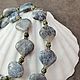 Бусы из дендроагата и змеевика. Бусы. Vadjra-jewelry. Интернет-магазин Ярмарка Мастеров.  Фото №2