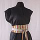 Cinturón ancho de las mujeres, cinturón-Obi, cinturón textil, faja de las mujeres, Belt, Tomsk,  Фото №1