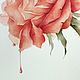 Роза. Акварельная иллюстрация. Картины. Картины для интерьера❤️ (EvaEntin). Ярмарка Мастеров.  Фото №5