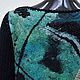Felted sweater Turquoise black, Sweaters, Moscow,  Фото №1