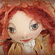 Осень... Кукла из грунтованного текстиля, Куклы и пупсы, Москва,  Фото №1