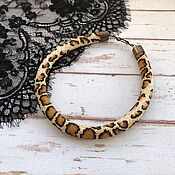 Украшения handmade. Livemaster - original item Harness beaded Tiger Python. The wiring from the Japanese beads. Handmade.