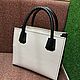 Сумка из натуральной кожи ручной работы. Сумка-тоут. Carp Leather Craft | C.L.C. Интернет-магазин Ярмарка Мастеров.  Фото №2