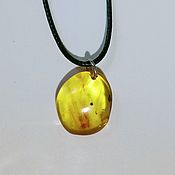 Украшения handmade. Livemaster - original item Amber Pendant Plump Amber Yellow Honey for Women. Handmade.