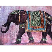 Картины и панно handmade. Livemaster - original item elephant. Handmade.