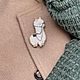 Заказать  Лама. LIKE_BROOCH. Ярмарка Мастеров. . Брошь-булавка Фото №3