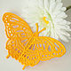 Brooch Butterfly Yellow, Brooches, Samara,  Фото №1