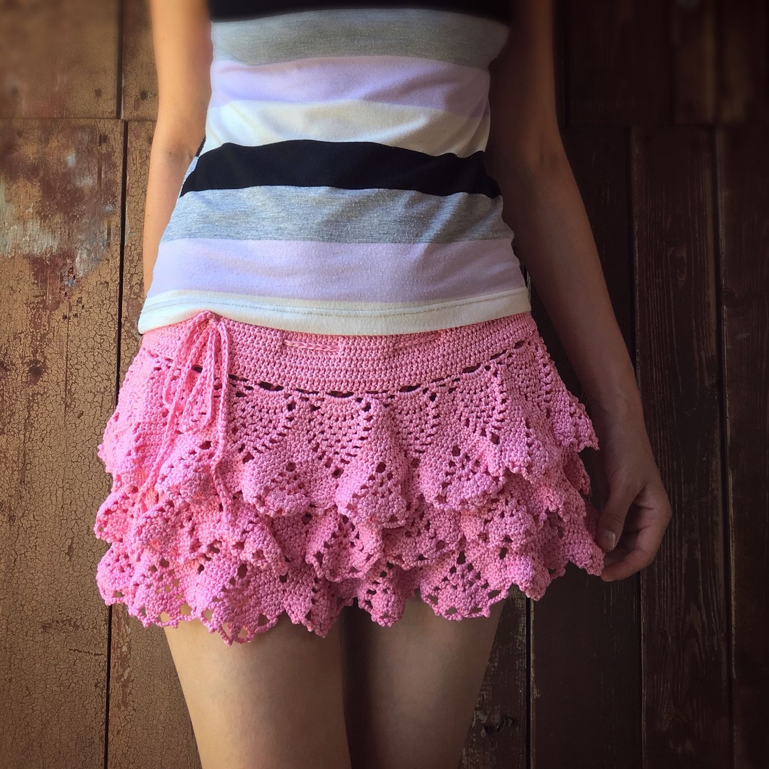 фото юбок для девочек 6 лет вязанных