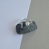 Украшения handmade. Livemaster - original item Silver ring with ball. Handmade.