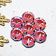 Premium rhinestones 14 mm Pink - blue in a frame, Rhinestones, Solikamsk,  Фото №1