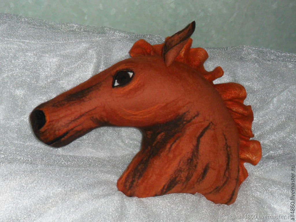 Подушка "Лошадь" валяная в интернет-магазине на Ярмарке Мастеров ...