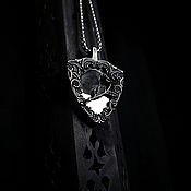 Украшения handmade. Livemaster - original item Mirror Rose — steel pendant on a chain. Handmade.