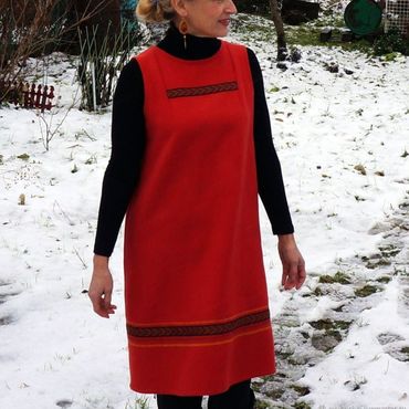 Одежда ручной работы. Ярмарка Мастеров - ручная работа Сарафан Рыжий. Handmade.