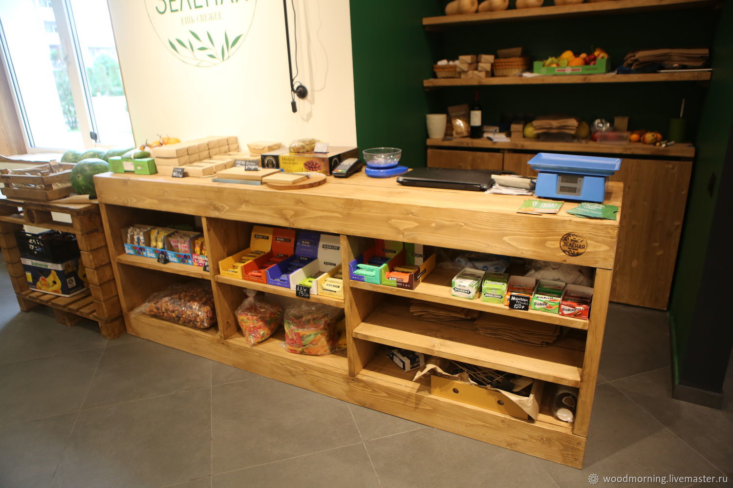 Кассовая стойка / Большой стол из массива в интернет-магазине Ярмарка ...