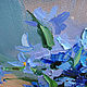 Oil painting Heavenly Scilla. Pictures. Dubinina Ksenya. My Livemaster. Фото №5