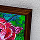 Painting with Rose flowers 'Bright Rose' in oil. Pictures. Svetlana Samsonova. My Livemaster. Фото №4