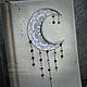 Crescent moon journal Celestial meditation notebook Star journal. Notebook. nilminova. Online shopping on My Livemaster.  Фото №2