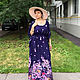 Летнее фиолетовое платье, Платья, Москва,  Фото №1