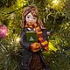 Ватная игрушка Гермиона Елочная игрушка из ваты Кукла Гарри Поттер. Елочные игрушки. Valery Art / Валерия Дмитриева. Интернет-магазин Ярмарка Мастеров.  Фото №2