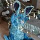 Order Rabbit Blue Cosmos Teddy Hare Collectible author's toy. NatalyTools (natalytools). Livemaster. . Teddy Toys Фото №3